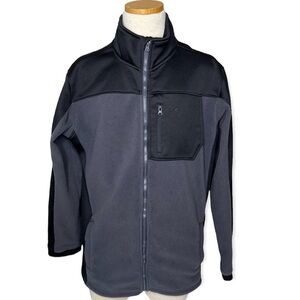 Vertical 9 Full Zip Fleece Jacket Black & Gray Size Large